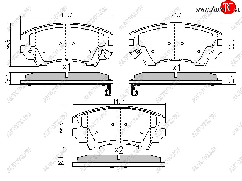 1 499 р. Колодки тормозные перед FR-FL SAT Opel Astra J хэтчбек 5 дв.  рестайлинг (2012-2017)  с доставкой в г. Горно‑Алтайск