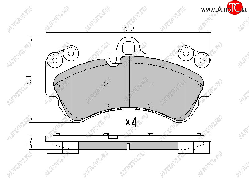 2 769 р. Колодки тормозные перед FL-FR SAT  Porsche Cayenne ( 955,  957) (2002-2010), Volkswagen Touareg ( GP,  NF,  CR) (2002-2024), Volkswagen Touran ( 1T,  2T) (2003-2024)  с доставкой в г. Горно‑Алтайск