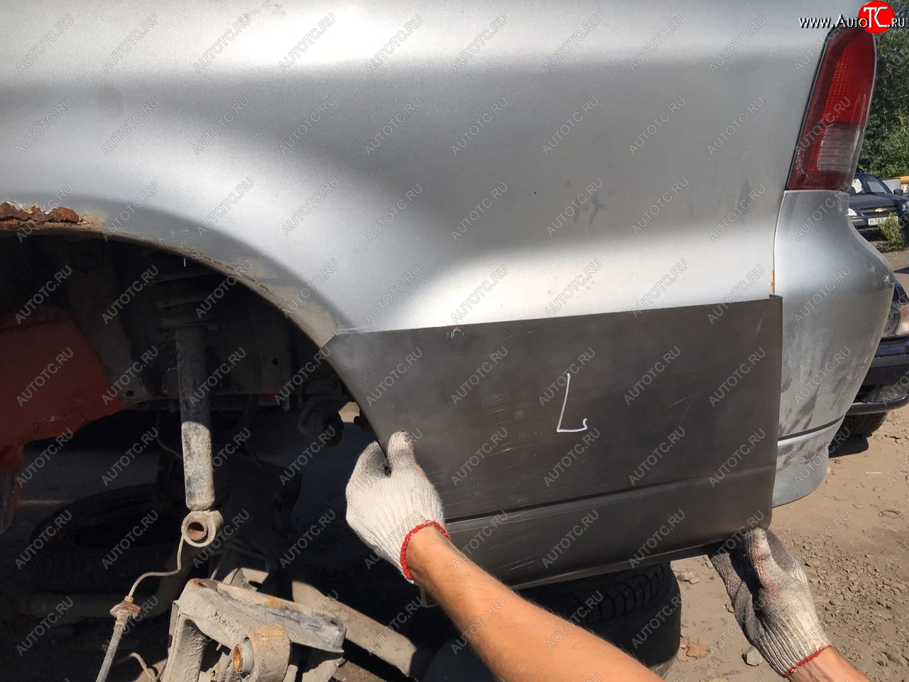 2 299 р. Mitsubishi Galant 8 ремонтные задние карманы  Пороги-Авто krddv-03  с доставкой в г. Горно‑Алтайск