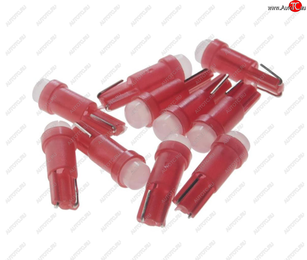 9 р. Лампа светодиодная 12V T5 W2x4.6d COB Red MEGA ELECTRIC MEGA ELECTRIC 05012r  с доставкой в г. Горно‑Алтайск