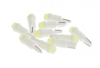 9 р. Лампа светодиодная 12V T5 W2x4.6d COB White MEGA ELECTRIC MEGA ELECTRIC 05012w  с доставкой в г. Горно‑Алтайск. Увеличить фотографию 1