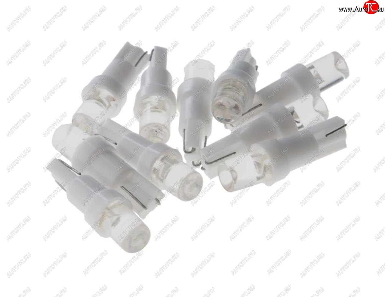 10 р. Лампа светодиодная 12V T5 W2x4.6d с патроном B8.5d 1 LED CONE White MEGA ELECTRIC MEGA ELECTRIC 050212w  с доставкой в г. Горно‑Алтайск
