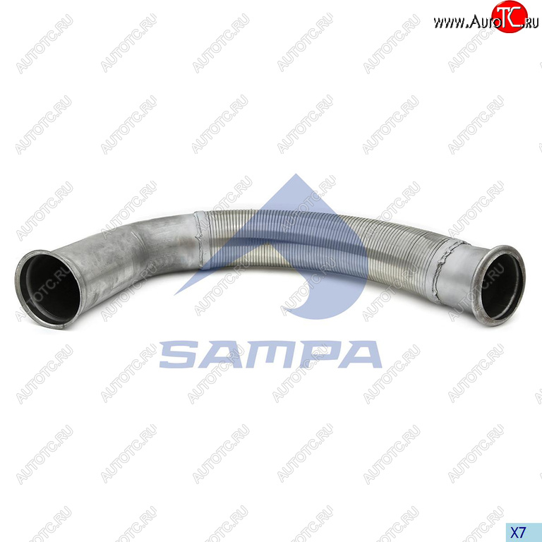 8 349 р. Труба приемная глушителя DAF с гофрой SAMPA SAMPA 050.462  с доставкой в г. Горно‑Алтайск
