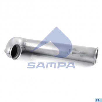6 949 р. Труба приемная глушителя DAF CF 75 (01-) SAMPA SAMPA 050.486  с доставкой в г. Горно‑Алтайск. Увеличить фотографию 1