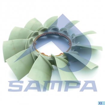 5 949 р. Крыльчатка DAF вентилятора SAMPA SAMPA 051.232-01  с доставкой в г. Горно‑Алтайск. Увеличить фотографию 1