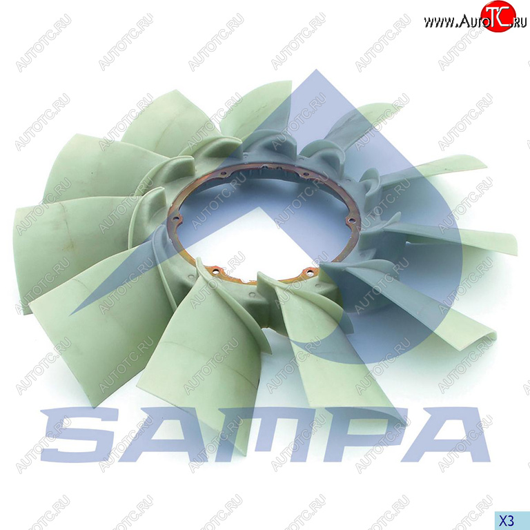 5 949 р. Крыльчатка DAF вентилятора SAMPA SAMPA 051.232-01  с доставкой в г. Горно‑Алтайск