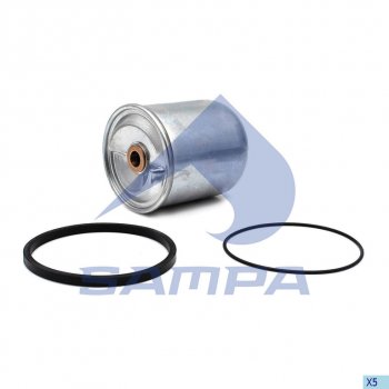 1 759 р. Фильтр масляный DAF 75CF,85CF,95XF центрифуга (втулки 14мм) SAMPA SAMPA 051.302-01  с доставкой в г. Горно‑Алтайск. Увеличить фотографию 1