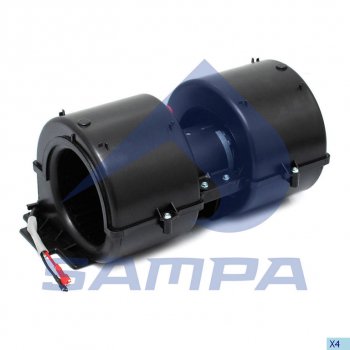 7 599 р. Вентилятор DAF 45FA отопителя салона SAMPA SAMPA 051.356  с доставкой в г. Горно‑Алтайск. Увеличить фотографию 1