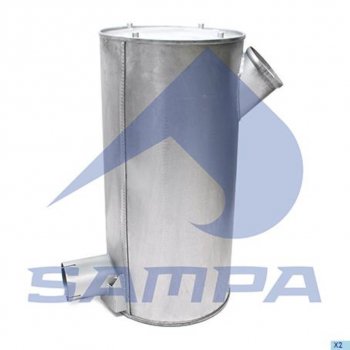12 999 р. Глушитель IVECO EuroTech (ЕВРО-1) SAMPA SAMPA 060.416  с доставкой в г. Горно‑Алтайск. Увеличить фотографию 1