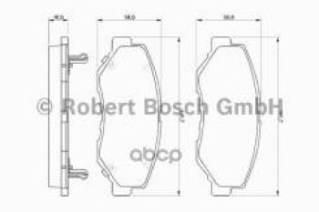 Колодки тормозные передние (4шт.) BOSCH Honda Accord CU седан дорестайлинг (2008-2011)