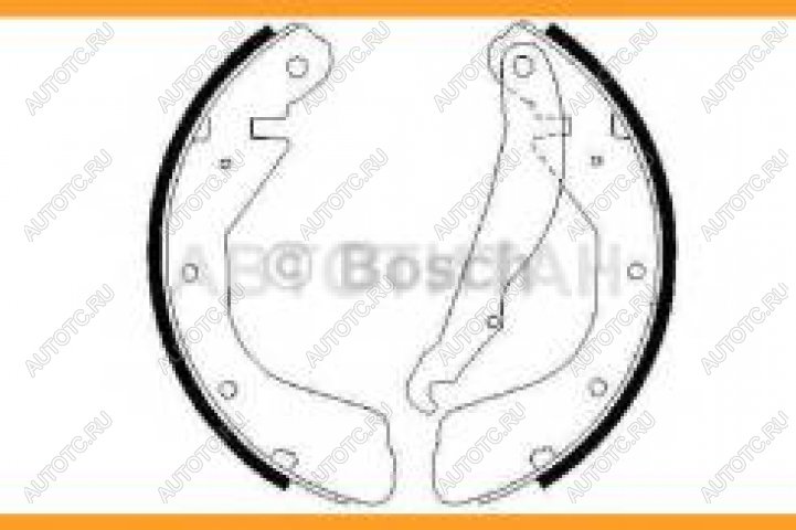 1 679 р. Колодки тормозные задние барабанные (4шт.) BOSCH Opel Astra F седан рестайлинг (1994-1998)  с доставкой в г. Горно‑Алтайск