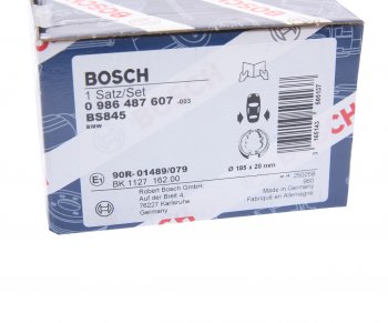 2 499 р. Колодки тормозные задние барабанные 4шт. BOSCH BMW 1 серия E81 хэтчбэк 3 дв. рестайлинг (2007-2012)  с доставкой в г. Горно‑Алтайск. Увеличить фотографию 4