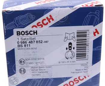 2 099 р. Колодки тормозные задние барабанные (4шт.) BOSCH Mercedes-Benz A class W168 хэтчбэк 5 дв. (1997-2004)  с доставкой в г. Горно‑Алтайск. Увеличить фотографию 3