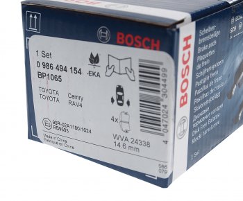 2 099 р. Колодки тормозные задние (4шт.) BOSCH Toyota Camry XV40 рестайлинг (2009-2011)  с доставкой в г. Горно‑Алтайск. Увеличить фотографию 3