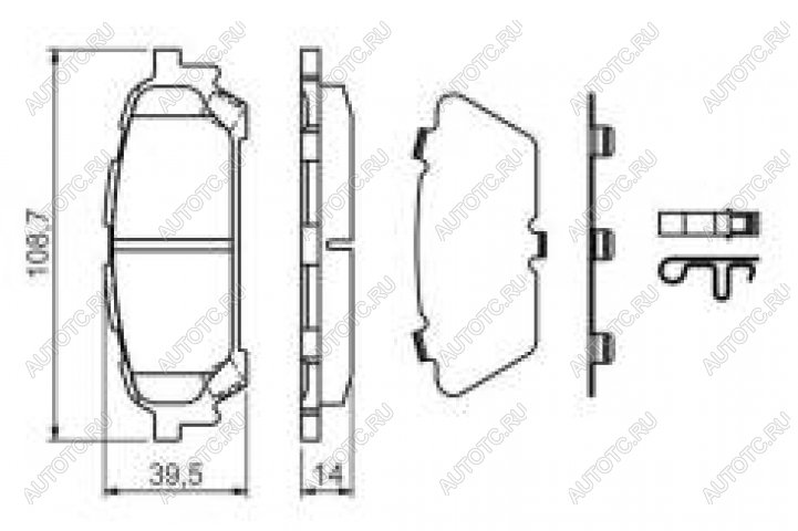 2 899 р. Колодки тормозные задние (4шт.) BOSCH Subaru Forester SG дорестайлинг (2002-2005)  с доставкой в г. Горно‑Алтайск