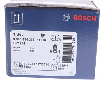 2 389 р. Колодки тормозные задние (4шт.) BOSCH Mazda CX-7 ER дорестайлинг (2006-2010)  с доставкой в г. Горно‑Алтайск. Увеличить фотографию 4