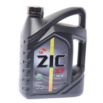 3 199 р. Масло дизельное Х7 DIESEL SLCFA3B3A3B4 5W30 синт.4л ZIC ZIC 162610  с доставкой в г. Горно‑Алтайск. Увеличить фотографию 1