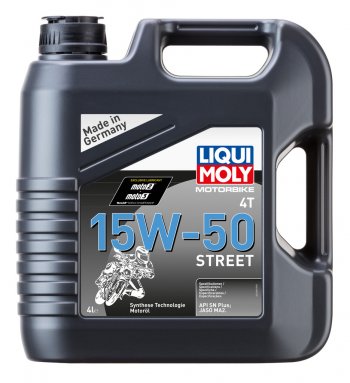 4 999 р. Масло моторное для 4-х тактных двигателей MOTORBIKE 4T STREET 15W50 синт.4л LIQUI MOLY LIQUI MOLY 1689  с доставкой в г. Горно‑Алтайск. Увеличить фотографию 1