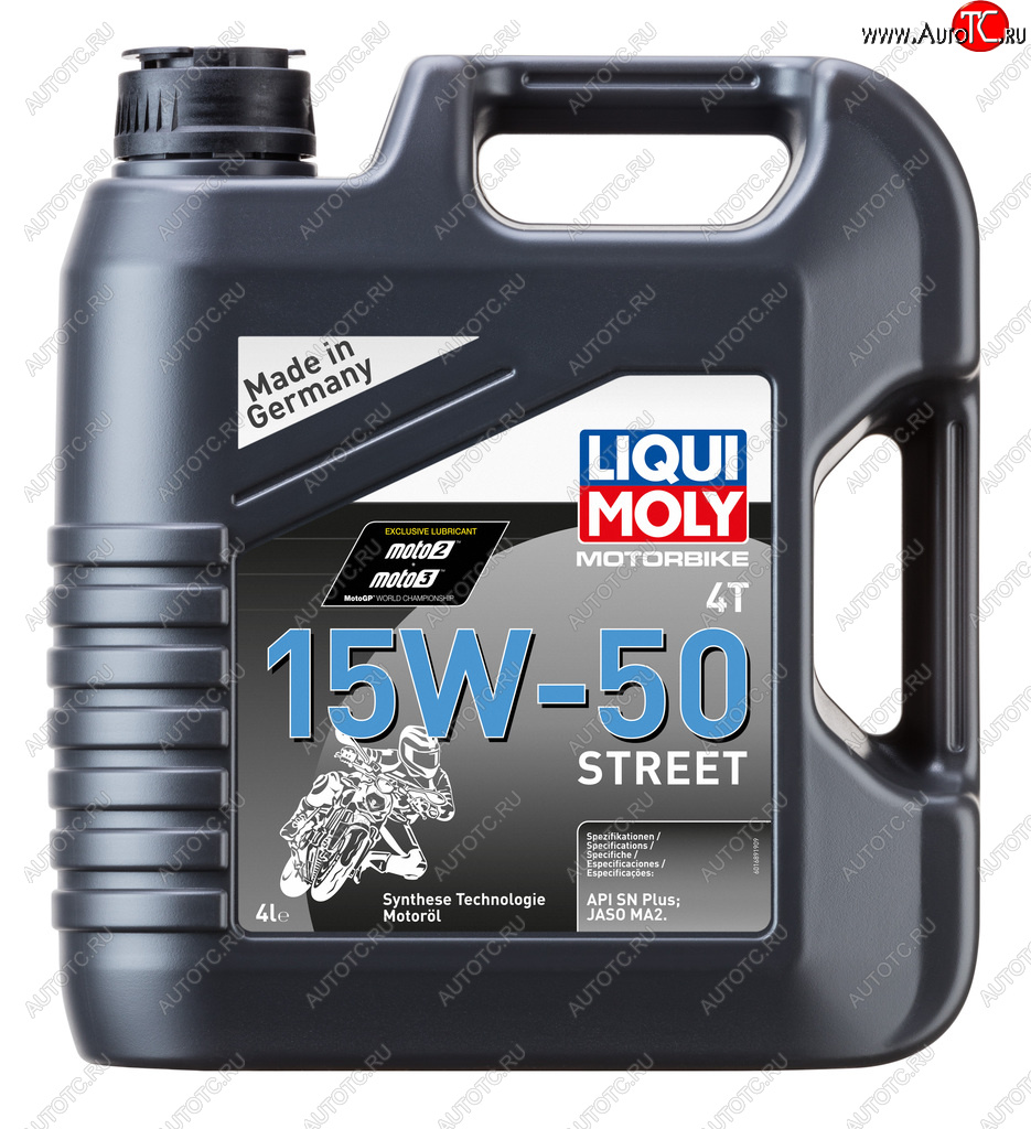 4 999 р. Масло моторное для 4-х тактных двигателей MOTORBIKE 4T STREET 15W50 синт.4л LIQUI MOLY LIQUI MOLY 1689  с доставкой в г. Горно‑Алтайск