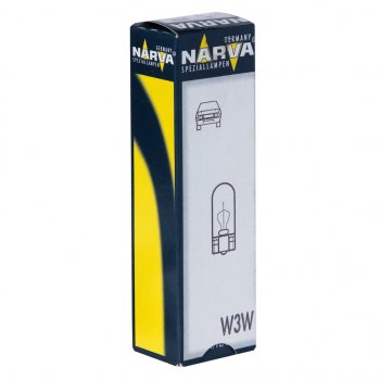 37 р. Лампа 12V W3W W2.1x9.5d NARVA NARVA 170973000  с доставкой в г. Горно‑Алтайск. Увеличить фотографию 1