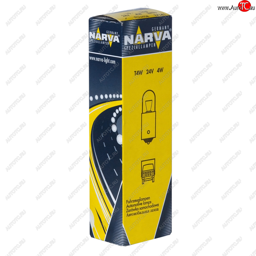 43 р. Лампа 24V T4W BA9s NARVA NARVA 171413000  с доставкой в г. Горно‑Алтайск