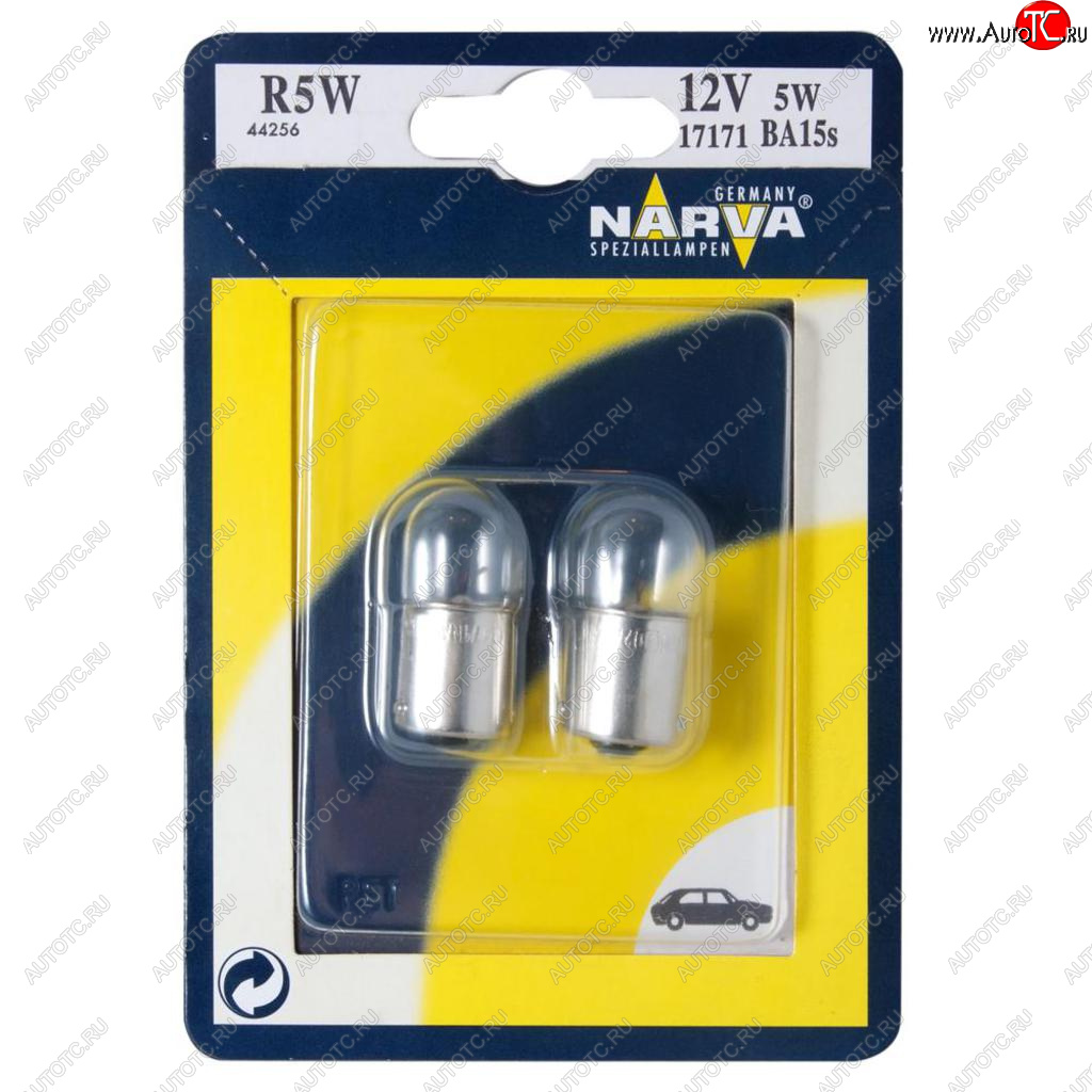 127 р. Лампа 12V R5W BA15s блистер (2шт.) NARVA NARVA 171714000  с доставкой в г. Горно‑Алтайск