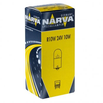 64 р. Лампа 24V R10W BA15s Heavy Duty NARVA NARVA 173283000  с доставкой в г. Горно‑Алтайск. Увеличить фотографию 1