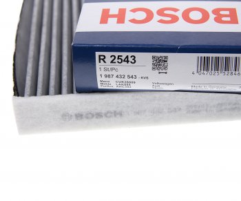 1 399 р. Фильтр воздушный салона VW Golf 7 AUDI A3 (13-) SKODA Octavia (13-) угольный BOSCH BOSCH 1987432543  с доставкой в г. Горно‑Алтайск. Увеличить фотографию 2