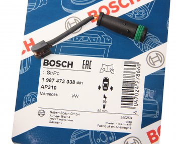 399 р. Датчик износа тормозных колодок MERCEDES Sprinter (06-) VW Crafter (11-) задний BOSCH BOSCH 1987473038  с доставкой в г. Горно‑Алтайск. Увеличить фотографию 2