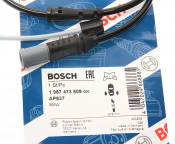 1 069 р. Датчик износа тормозных колодок BMW 5 (F10,F11),6 (F12,F13) задний (1шт.) BOSCH BOSCH 1987473509  с доставкой в г. Горно‑Алтайск. Увеличить фотографию 2