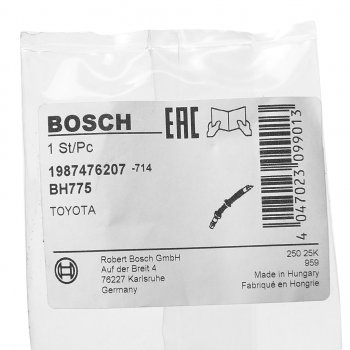 1 079 р. Шланг тормозной TOYOTA Corolla (02-06) задний левыйправый BOSCH BOSCH 1987476207  с доставкой в г. Горно‑Алтайск. Увеличить фотографию 3