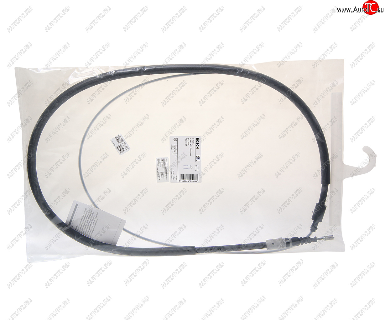 1 869 р. Трос стояночного тормоза PEUGEOT 307 (03-10) CITROEN C4 (04-) BOSCH BOSCH 1987477598  с доставкой в г. Горно‑Алтайск