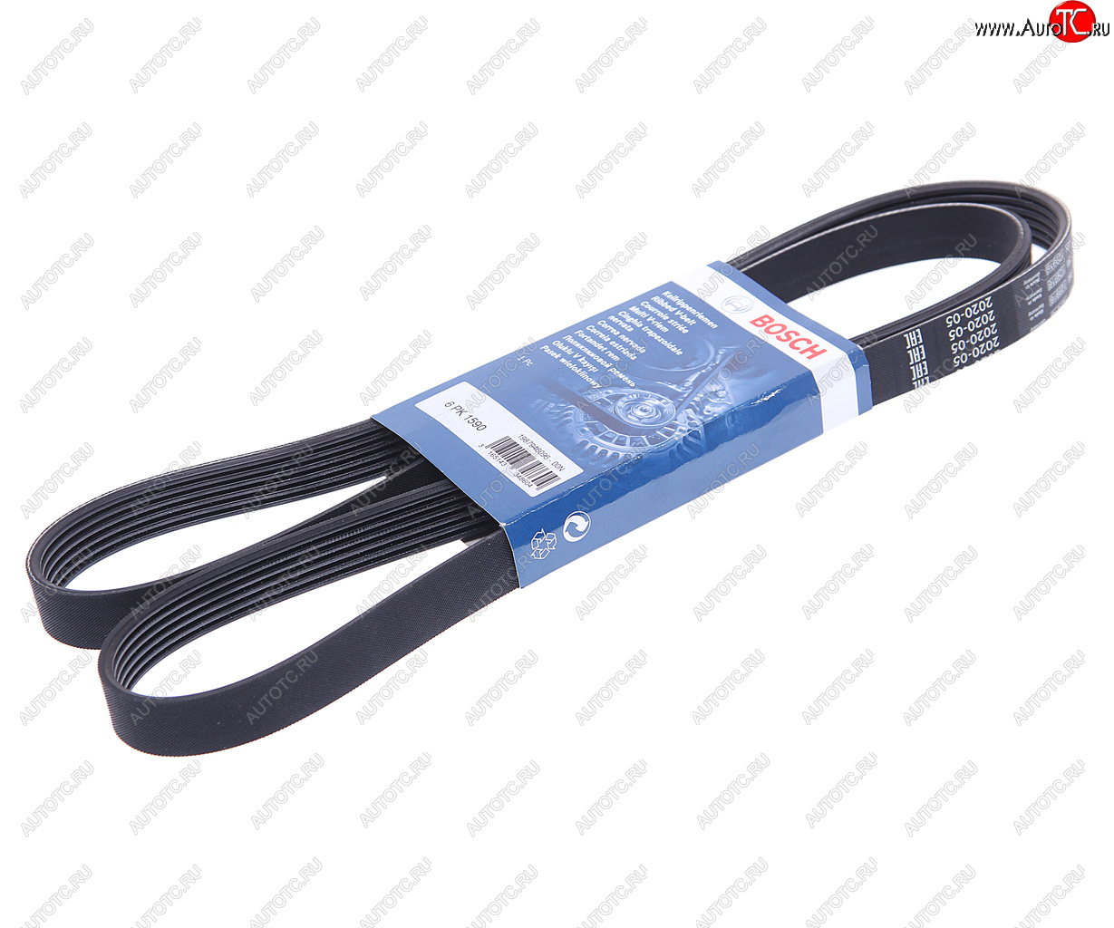 1 329 р. Ремень приводной поликлиновой 6PK1590 AUDI A4 (04-) BOSCH BOSCH 1987946096  с доставкой в г. Горно‑Алтайск