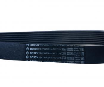 1 649 р. Ремень приводной поликлиновой 8PK1376 MAN TGA 33.360 (D 2866) BOSCH BOSCH 1987947090  с доставкой в г. Горно‑Алтайск. Увеличить фотографию 3