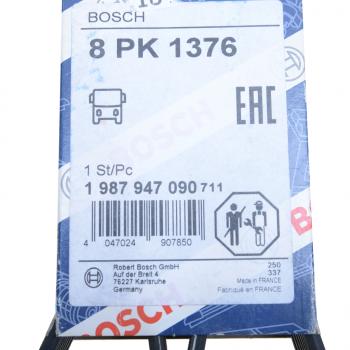 1 649 р. Ремень приводной поликлиновой 8PK1376 MAN TGA 33.360 (D 2866) BOSCH BOSCH 1987947090  с доставкой в г. Горно‑Алтайск. Увеличить фотографию 4