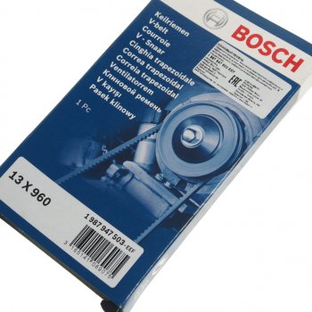 519 р. Ремень приводной клиновой 13X960 BOSCH BOSCH 1987947503  с доставкой в г. Горно‑Алтайск. Увеличить фотографию 2