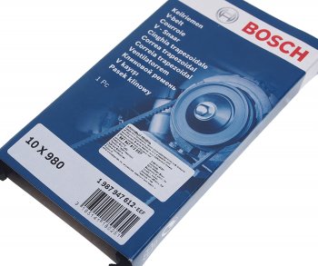 389 р. Ремень приводной клиновой 10х980 BMW 5 (E34) BOSCH BOSCH 1987947612 BOSCH 1987947612  с доставкой в г. Горно‑Алтайск. Увеличить фотографию 2
