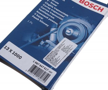 499 р. Ремень приводной клиновой 13х1000 FORD Ranger BOSCH BOSCH 1987947617 BOSCH 1987947617  с доставкой в г. Горно‑Алтайск. Увеличить фотографию 2
