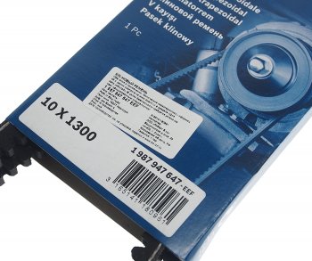 579 р. Ремень ГАЗ,Валдай приводной клиновой 4.8 TD 10X1300 BOSCH BOSCH 1987947647  с доставкой в г. Горно‑Алтайск. Увеличить фотографию 2