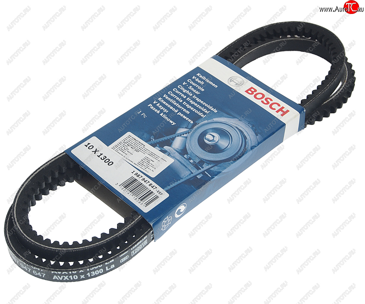 579 р. Ремень ГАЗ,Валдай приводной клиновой 4.8 TD 10X1300 BOSCH BOSCH 1987947647  с доставкой в г. Горно‑Алтайск