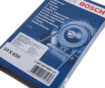 288 р. Ремень приводной клиновой 10х650 VW Transporter (84-) BOSCH BOSCH 1987947680  с доставкой в г. Горно‑Алтайск. Увеличить фотографию 2