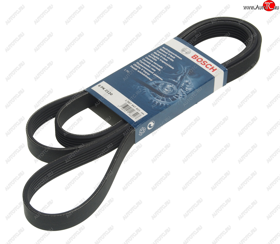 1 299 р. Ремень приводной поликлиновой 6PK2120 BOSCH BOSCH 1987947821  с доставкой в г. Горно‑Алтайск