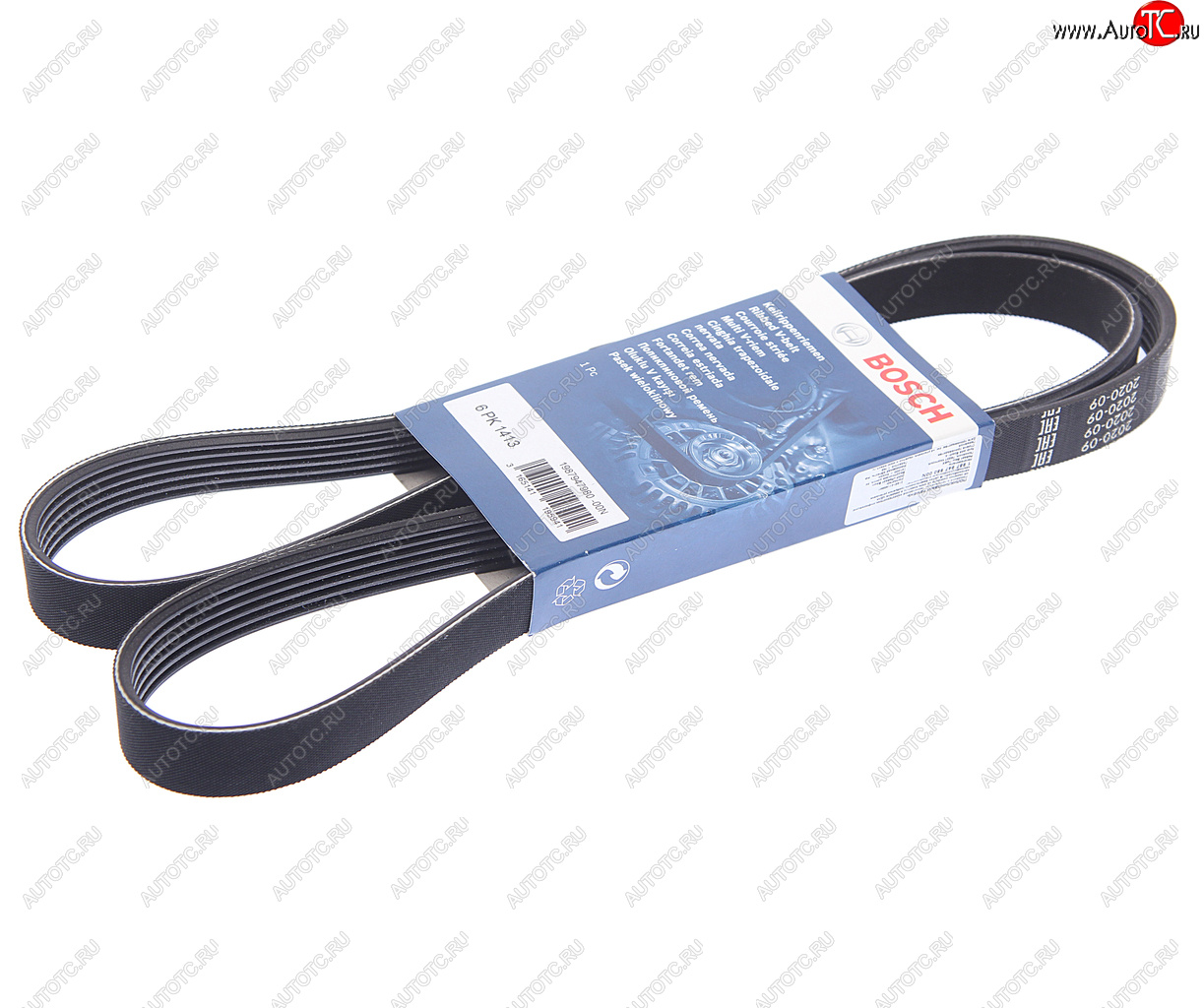 1 429 р. Ремень приводной поликлиновой 6PK1413 УАЗ Хантер, Патриот 2.5 i BOSCH BOSCH 1987947980  с доставкой в г. Горно‑Алтайск