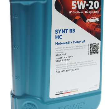 1 489 р. Масло моторное HIGHTEC SYNT RS A1B1 5W20 синт.1л ROWE ROWE 20186-0010-99  с доставкой в г. Горно‑Алтайск. Увеличить фотографию 2