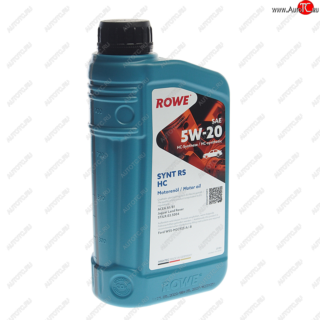 1 489 р. Масло моторное HIGHTEC SYNT RS A1B1 5W20 синт.1л ROWE ROWE 20186-0010-99  с доставкой в г. Горно‑Алтайск