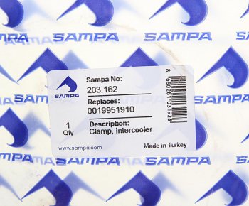 489 р. Хомут MERCEDES патрубка интеркулера SAMPA SAMPA 203.162  с доставкой в г. Горно‑Алтайск. Увеличить фотографию 2