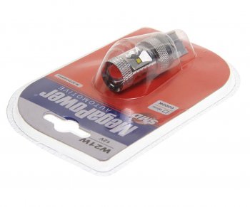 599 р. Лампа светодиодная 12V T20W BA9s 6000K 6 светодиодов блистер (1шт.) MEGAPOWER MEGAPOWER-AUTOMOTIVE 20393swбл  с доставкой в г. Горно‑Алтайск. Увеличить фотографию 2