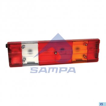2 559 р. Фонарь задний MERCEDES Actros правый (525х140мм) АМР разъем сбоку SAMPA SAMPA 205.006  с доставкой в г. Горно‑Алтайск. Увеличить фотографию 1