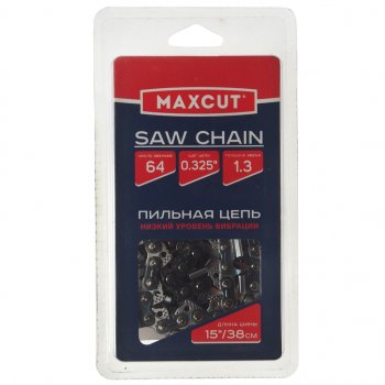 699 р. Цепь для бензопилы 64 звена 15 0.325 1.3мм MAXCUT MAXCUT 20lv-64e  с доставкой в г. Горно‑Алтайск. Увеличить фотографию 1