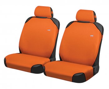 649 р. Универсальные чехлы сидений (майка, 4 предм., полиэстер) Perfect Front CARFASHION Seat Leon 5F хэтчбэк 5 дв. (2012-2016) (оранжевый)  с доставкой в г. Горно‑Алтайск. Увеличить фотографию 1